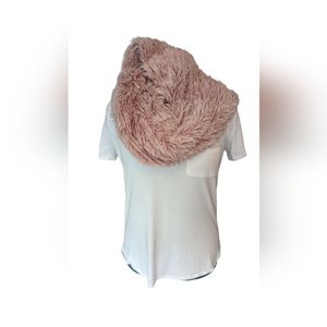 Pink Fake Fur Infinity Scarf   BNWOT